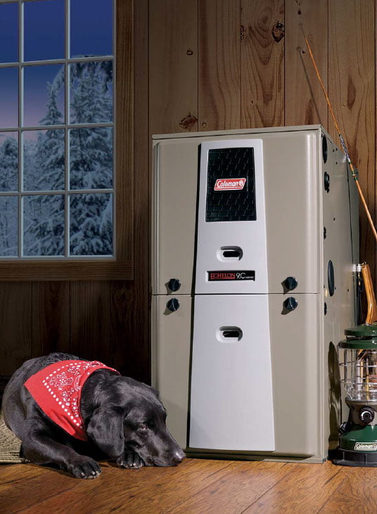 coleman heating unit with dog