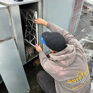 heating and cooling service call