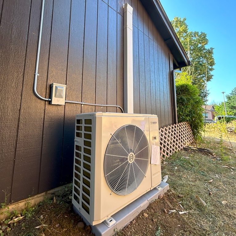 Ductless Bosch heat pump installed by SureTech Heating & Cooling