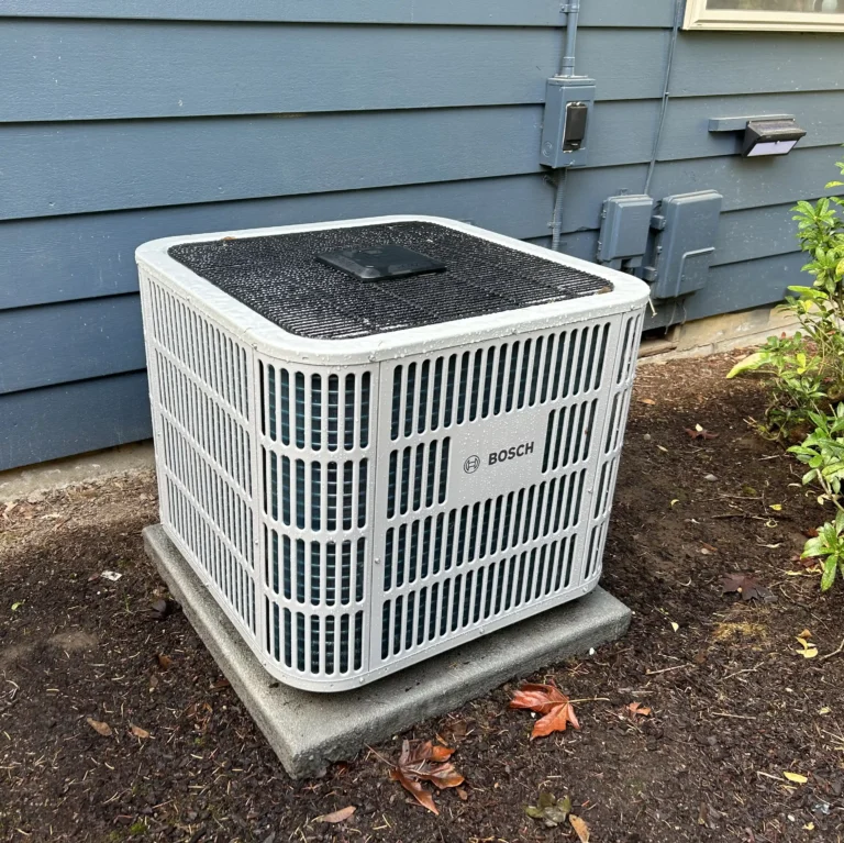 Bosch air conditioning unit installation in Vancouver WA by SureTech Heating & Cooling