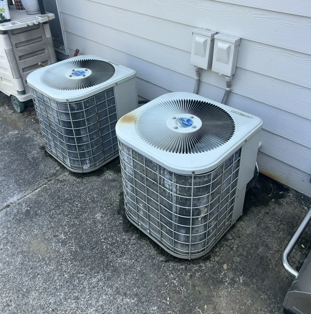 Old AC units in Vancouver Washington